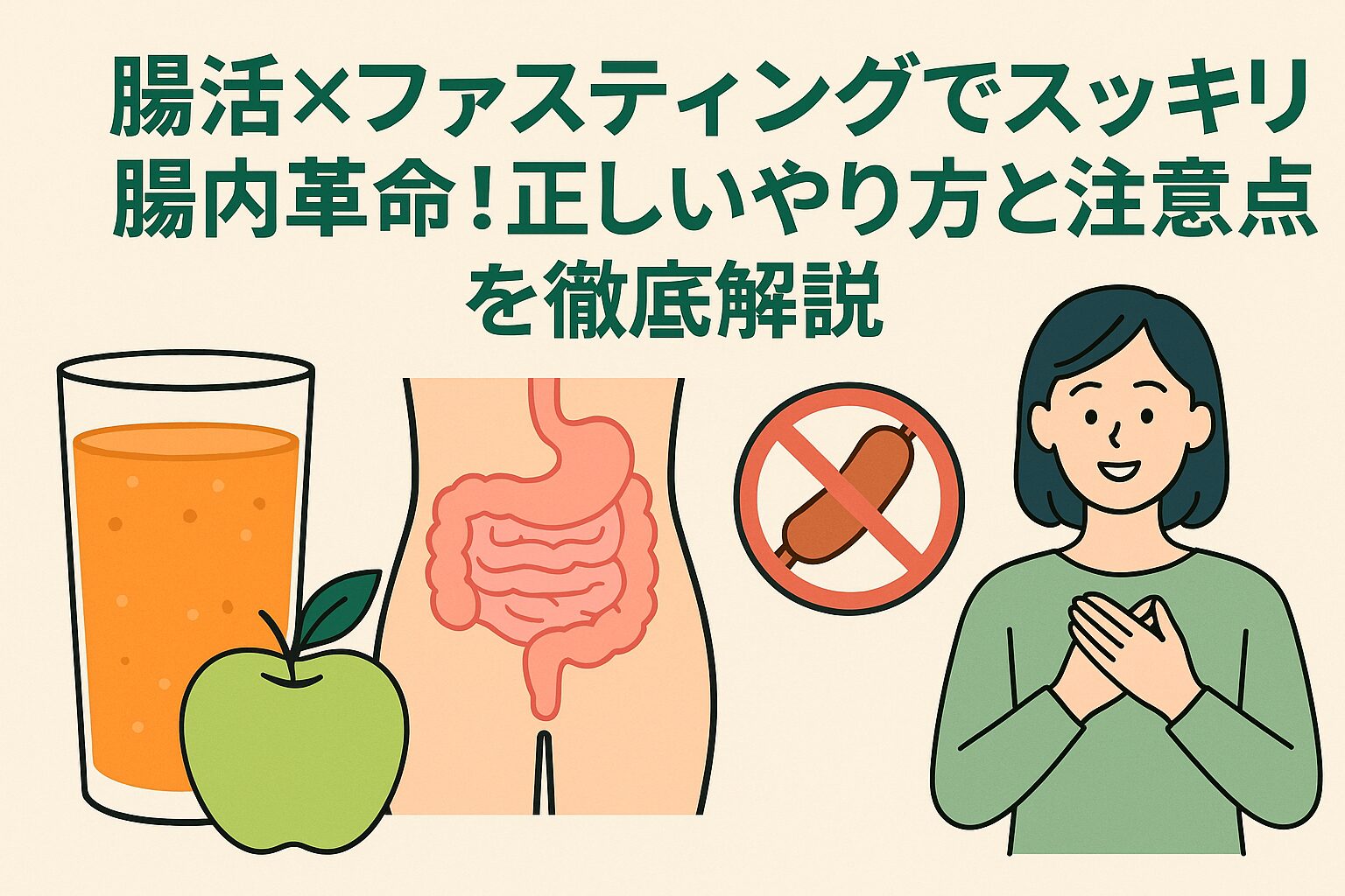 腸活×ファスティングでスッキリ腸内革命！正しいやり方と注意点を徹底解説