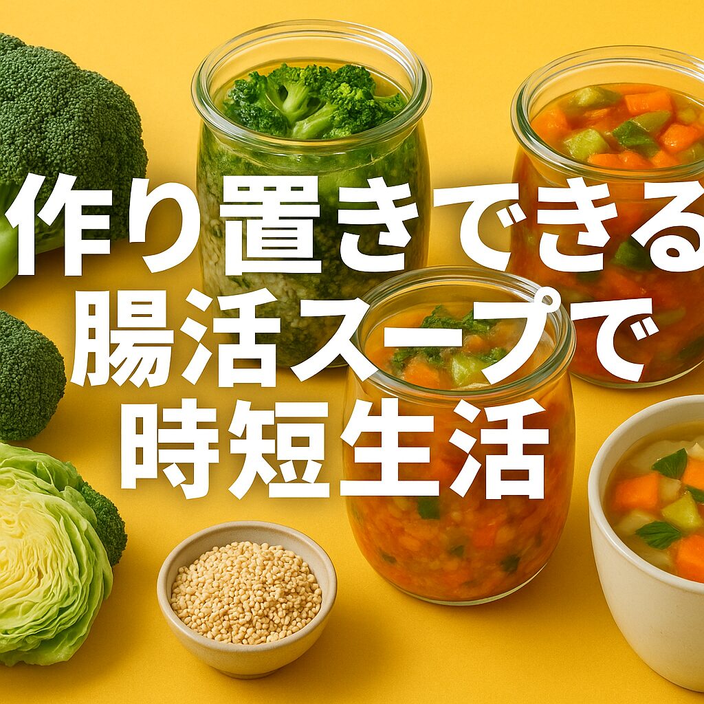 作り置きできる腸活スープで時短生活