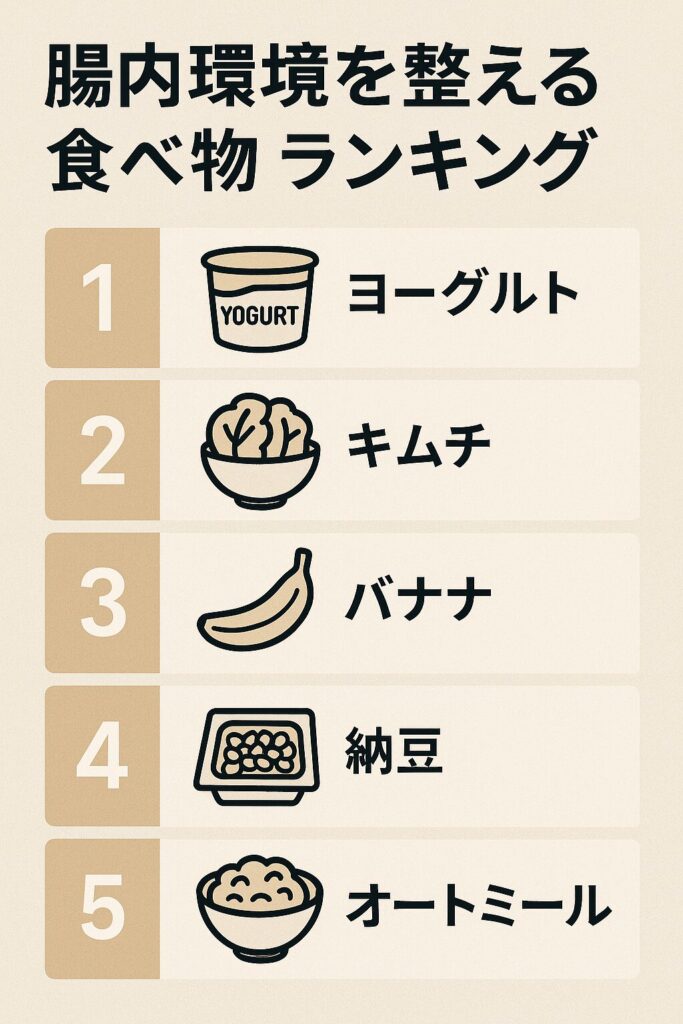 腸内環境を整える食べ物ランキング