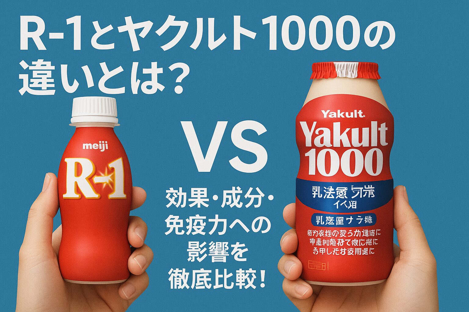 R-1とヤクルト1000の違いとは？効果・成分・免疫力への影響を徹底比較！
