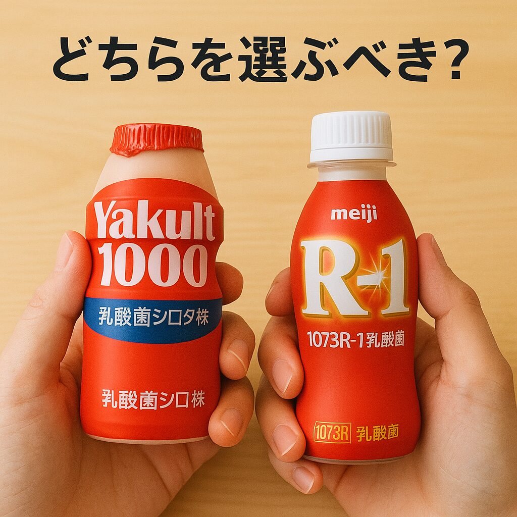 ヤクルト1000とR-1のどちらを選ぶべきか|目的別の選び方