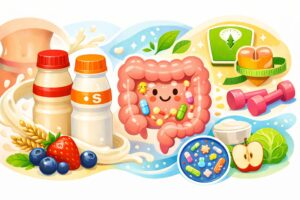 ヤクルトのミルミルとミルミルSを腸活・ダイエット視点でイメージ化したビジュアル