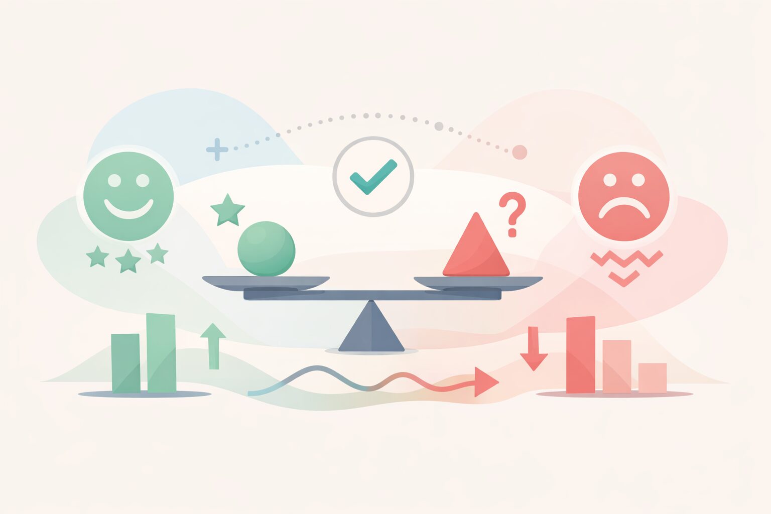 L92乳酸菌の効果について、口コミ評価の分かれ方や期待とのギャップを冷静に整理したイメージ